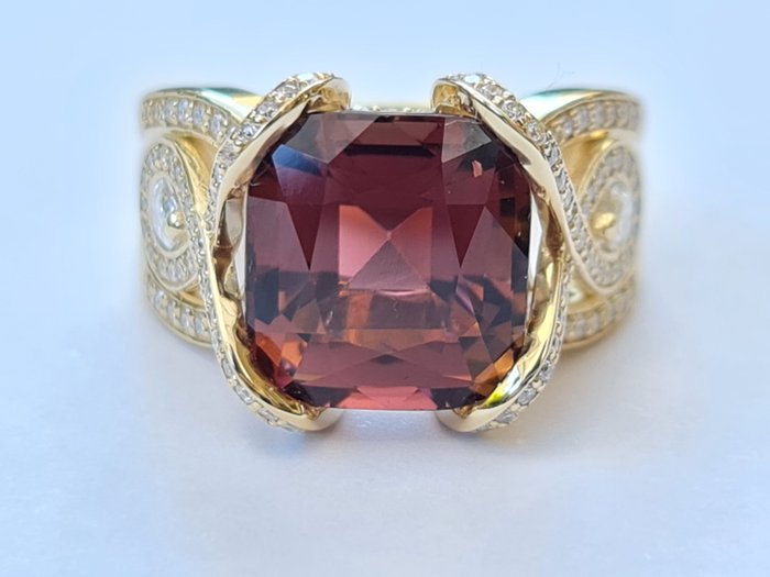 Tourmaline diamond ring for sale  