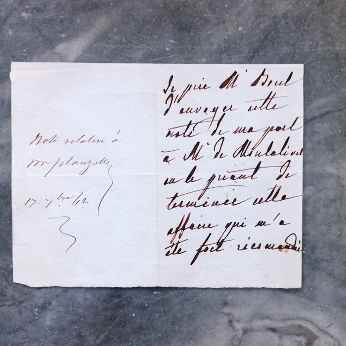 Maria Amalia di Borbone-Napoli regina dei Francesi - Lettera manoscritta - 1844 Libri usato  