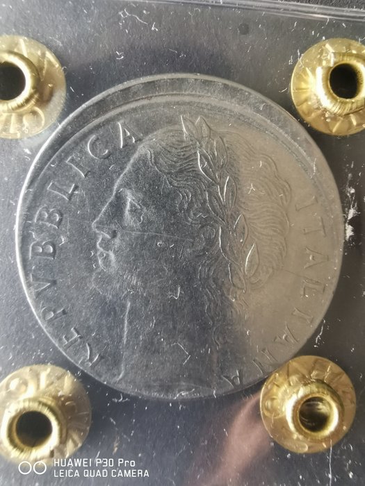 Italia, Repubblica Italiana. 100 Lire 1956 "Minerva" - errore di conio Monete dal mondo usato  