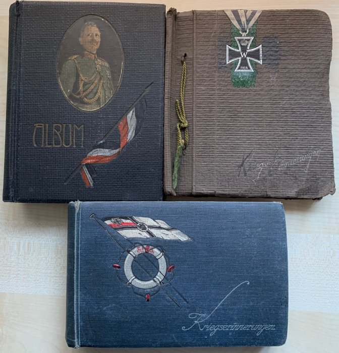 Battaglia, Prima Guerra Mondiale - Album di cartoline, Cartoline (Collezione di 192) - usato  
