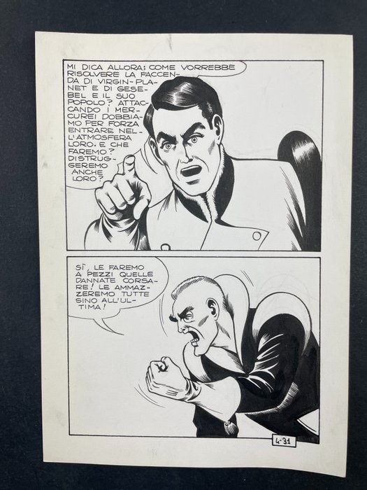 Magnus & Bunker 1x tavola "Gesebel: la Notte dei Pipistrelli" - (1966) Fumetti Artist usato  