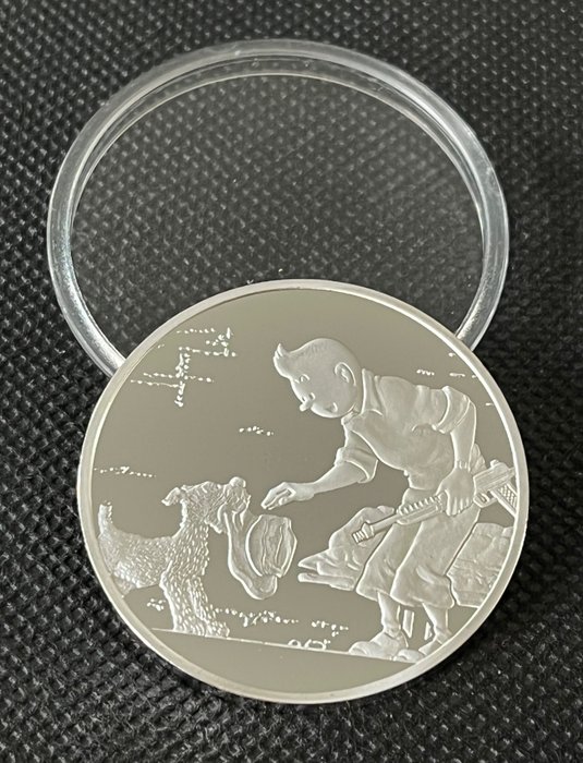 Tintin médaille argent d'occasion  