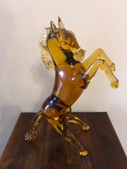 Usato, Pino Signoretto - Rampant horse - Vetro Oggetti decorativi Oggetti di ceramica e vetro usato  