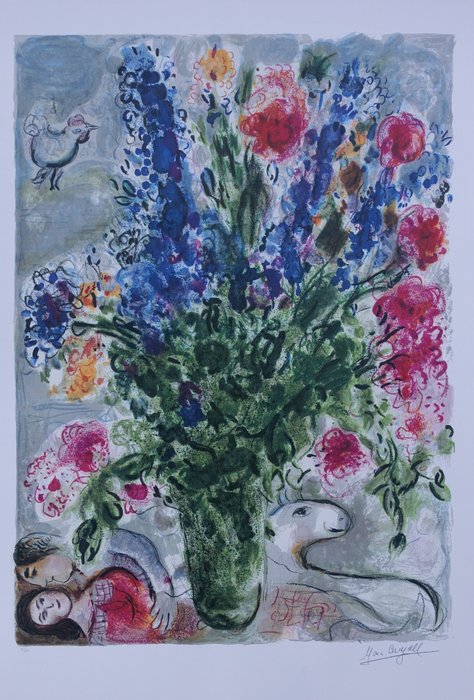 Marc chagall bouquet usato  