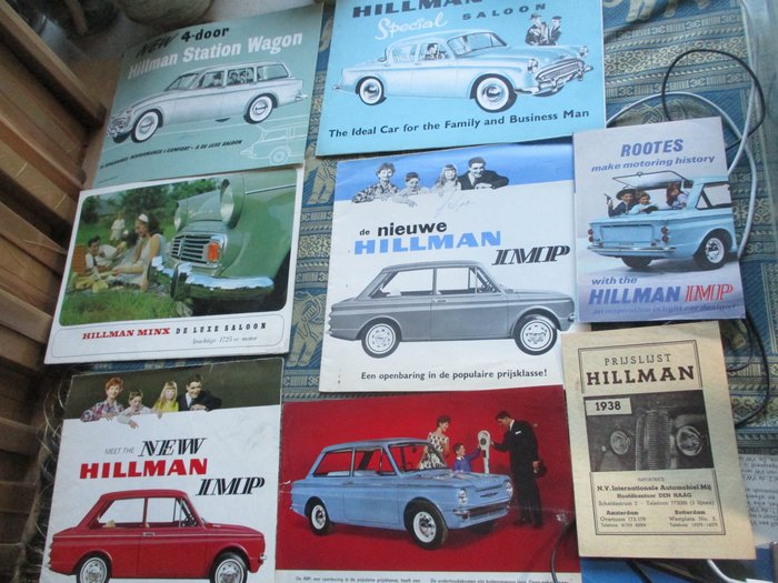 Brochures catalogues hillman for sale  