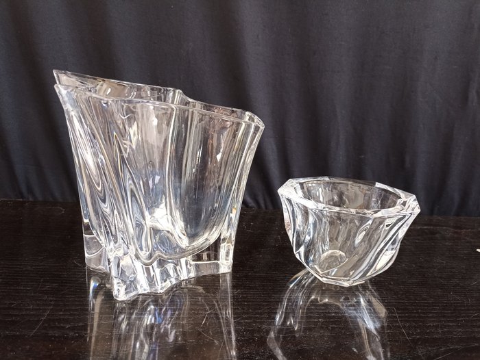 COLLE/Orrefors - Ciotola, Vaso, Vaso per fiori (2) - Moderno - Cristallo Oggetti decorativi usato  