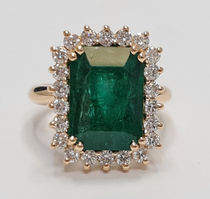 Emerald diamond ring for sale  