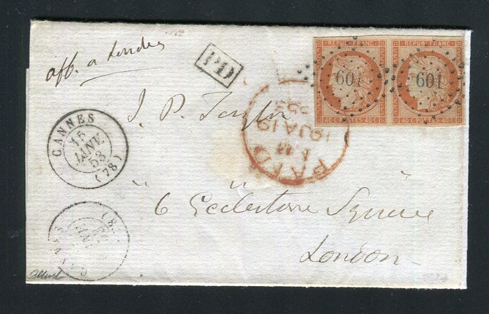1871 rare letter d'occasion  