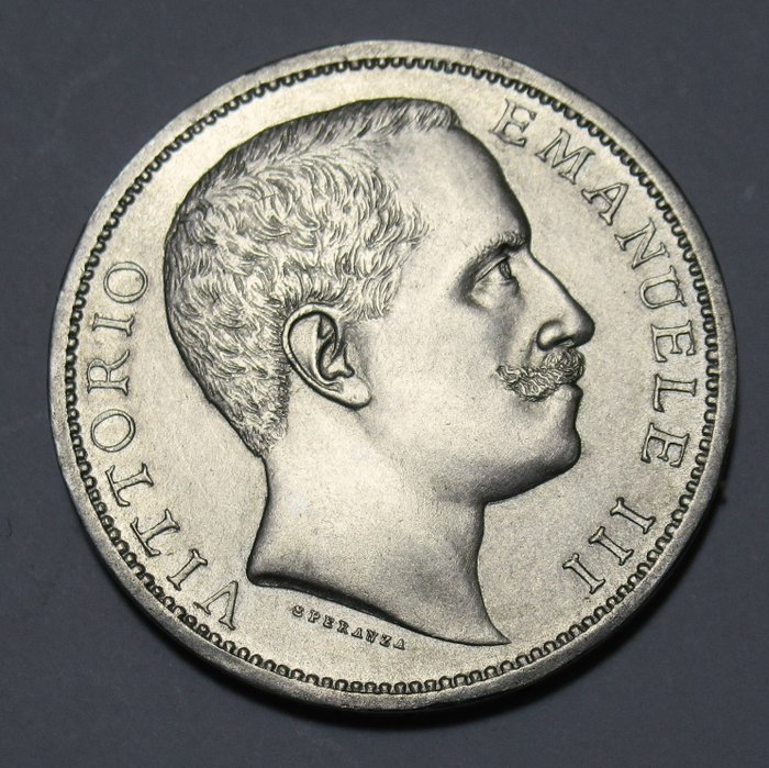 Italia, Regno d’Italia. Vittorio Emanuele III di Savoia (1900-1946). 2 Lire 1901 "Aquila usato  