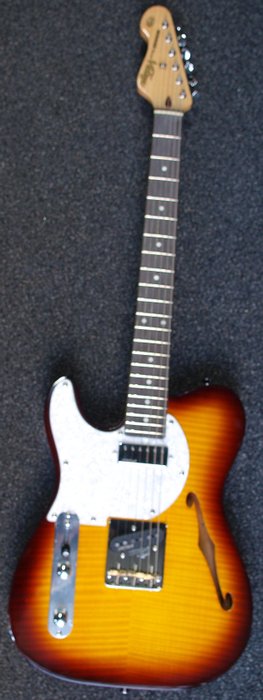 Usato, Vintage - V72FTB ReIssued Custom Spec TL, lefthanded Electric Guitar ~ Flame Tobacco Burst usato  