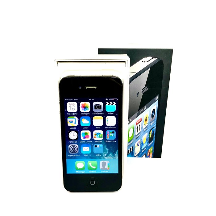 Apple 4 Black 8GB (A1332) - iPhone - Nella scatola originale Videogiochi e computer Collezionabili usato  