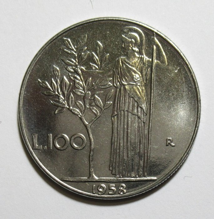 Italia, Repubblica Italiana. 100 Lire 1958 Monete dal mondo Monete italiane usato  