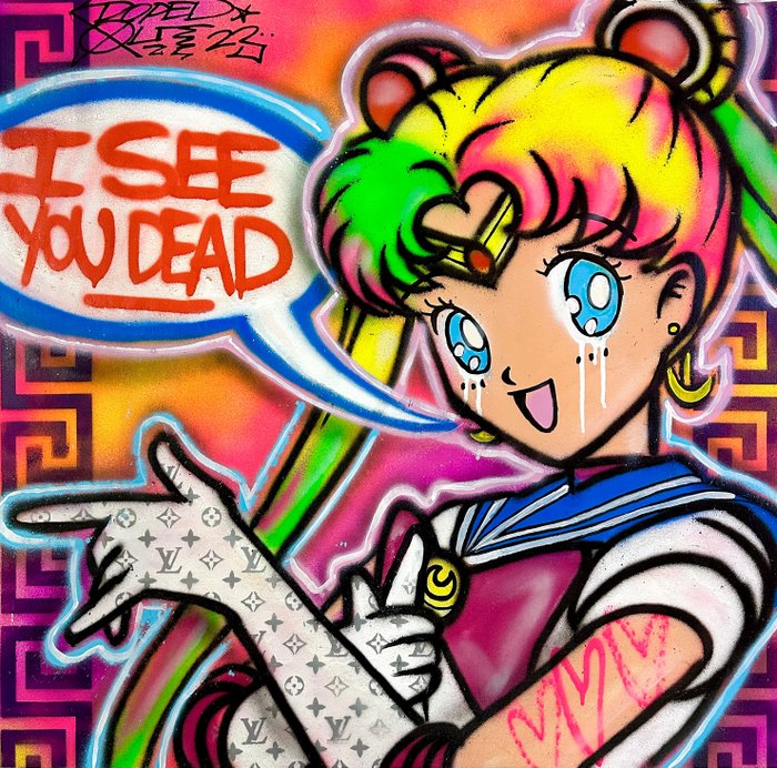 Doped Out M (1988) - Sailor Moon - I see you dead x Louis Vuitton Arte moderna e contemporanea usato  