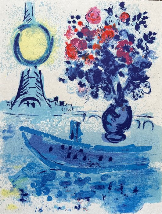 Marc chagall bateau usato  