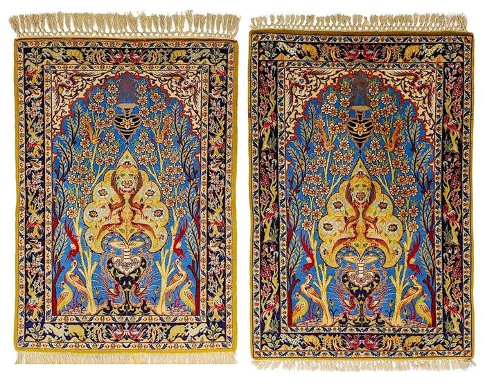 Pair isfahan antique for sale  