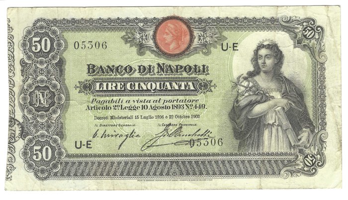 Italy bank naples usato  