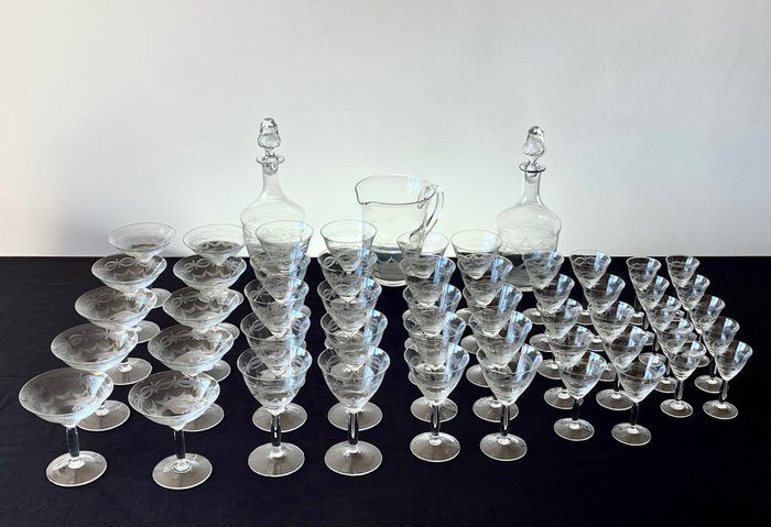 Baccarat drinking service for sale  