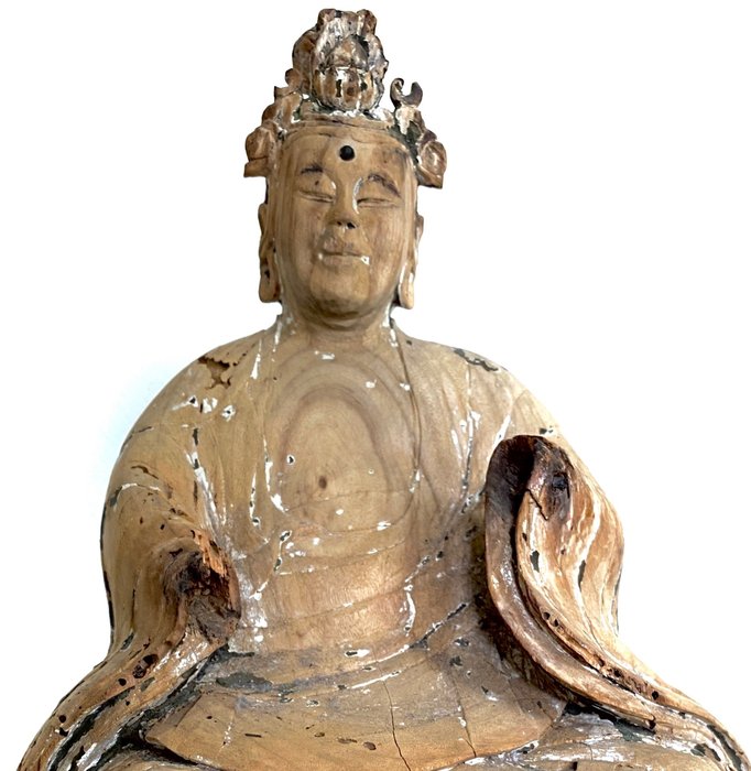 Wooden statue bodhisatta for sale  