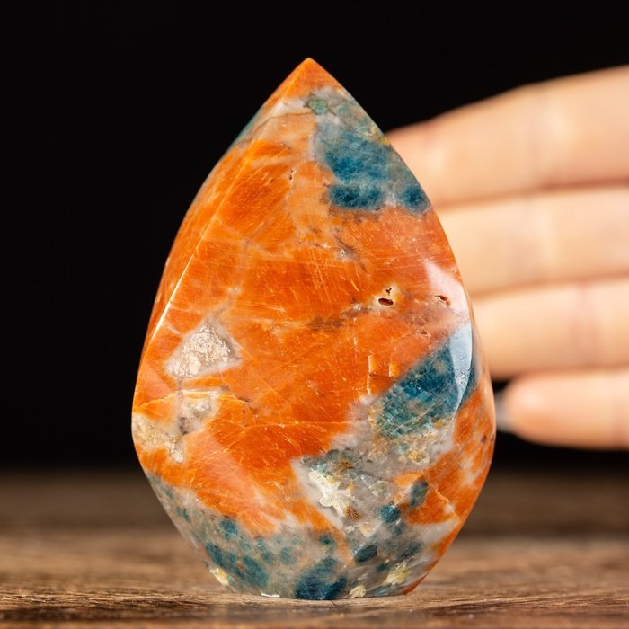Orange calcite inclusion for sale  