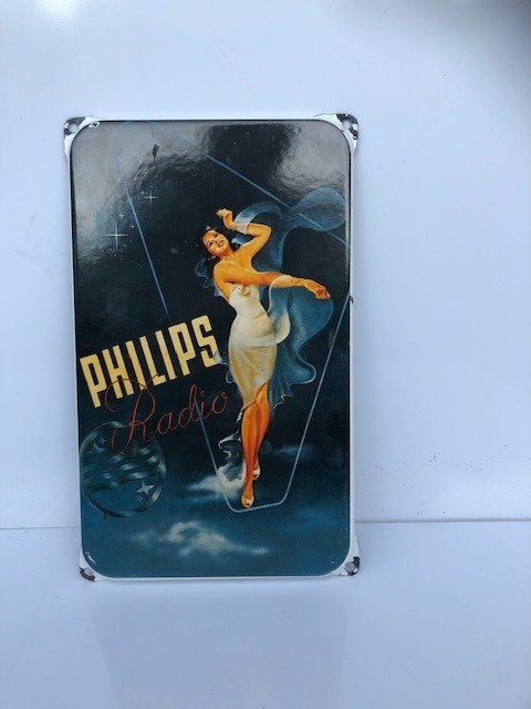 Philips radio enamel for sale  