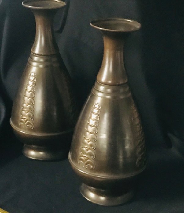 Vasi in rame art nouveau (5) - Art Nouveau - Rame Oggetti decorativi Brocante usato  