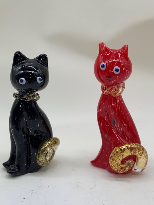 Campanella sculpture gatti usato  