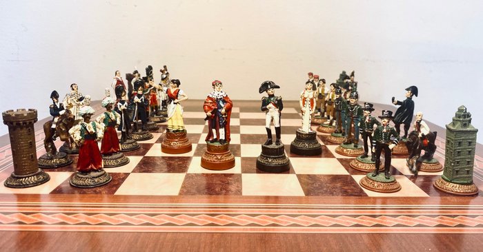Chess set napoleonic for sale  
