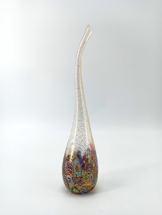 Vase glass gold for sale  