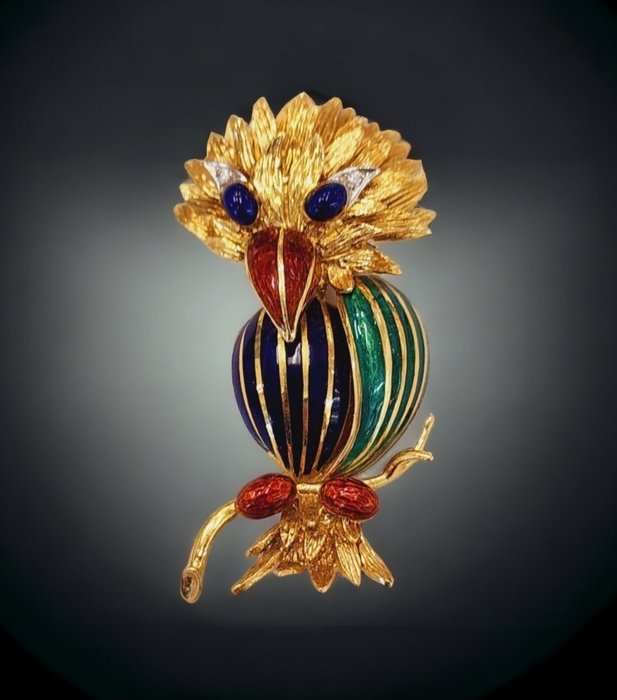 Brooch yellow gold d'occasion  