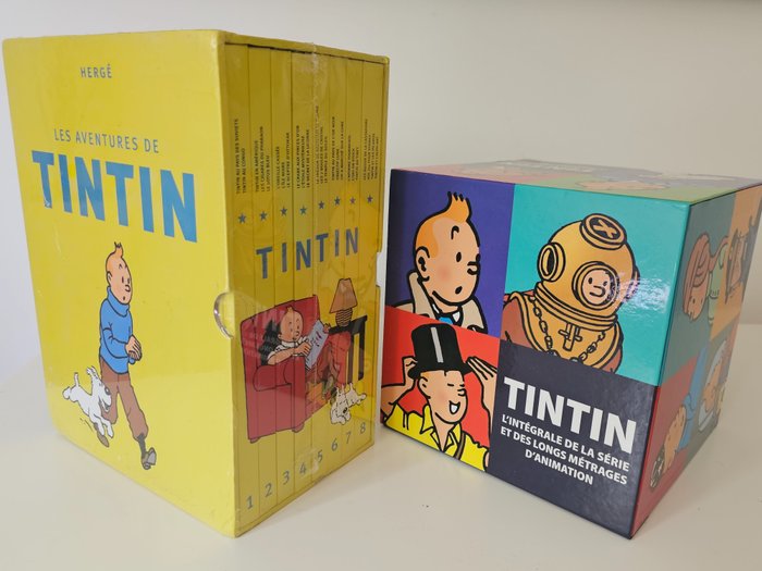 Tintin coffret albums d'occasion  