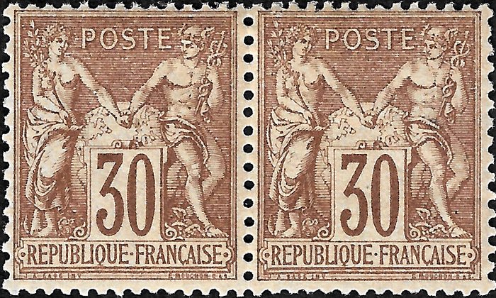 France 1876 sage usato  