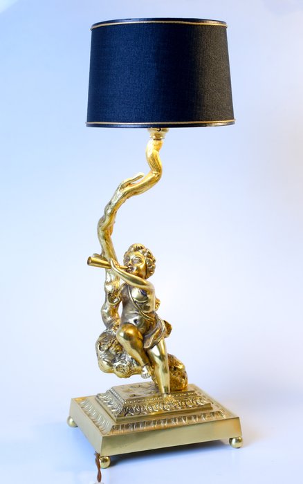 Gilded table lamp d'occasion  