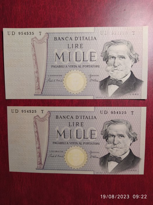 Italy 1.000 lire usato  