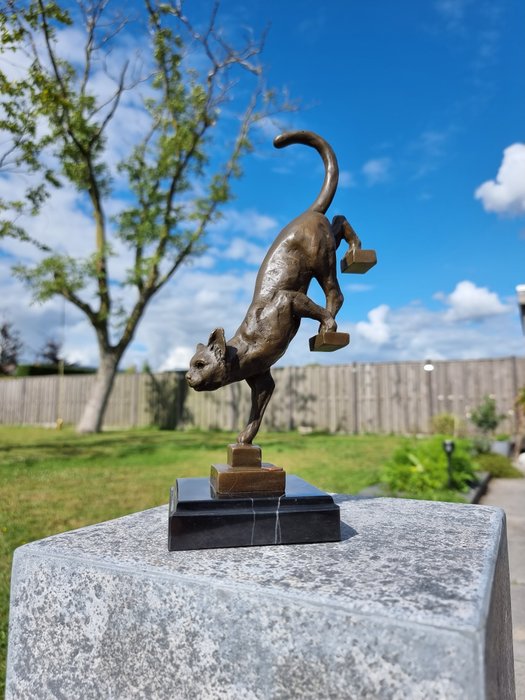 Statue bronze cat for sale  