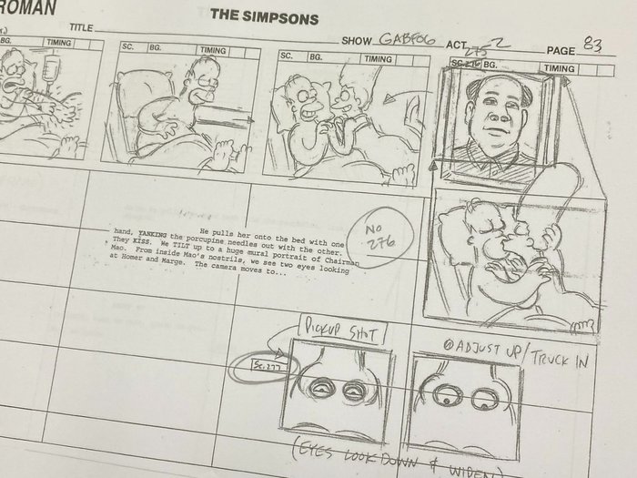 The simpsons storyboard usato  