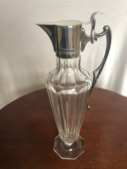 Carafe glass silver for sale  