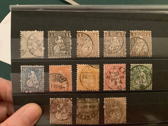 1862 seated helvetia for sale  