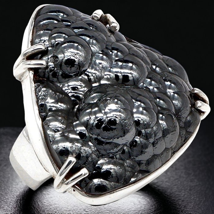 Silver ring botryoidal for sale  