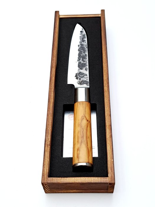 Santoku knife hammered for sale  
