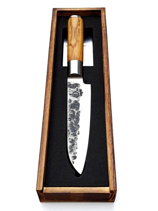 Santoku knife hammered for sale  