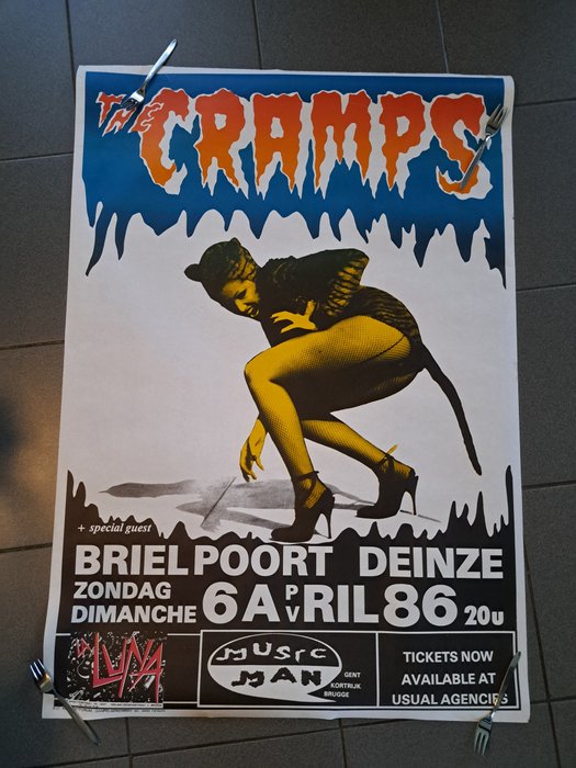 Cramps poster 1986 for sale  