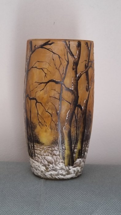 Daum vase glass for sale  