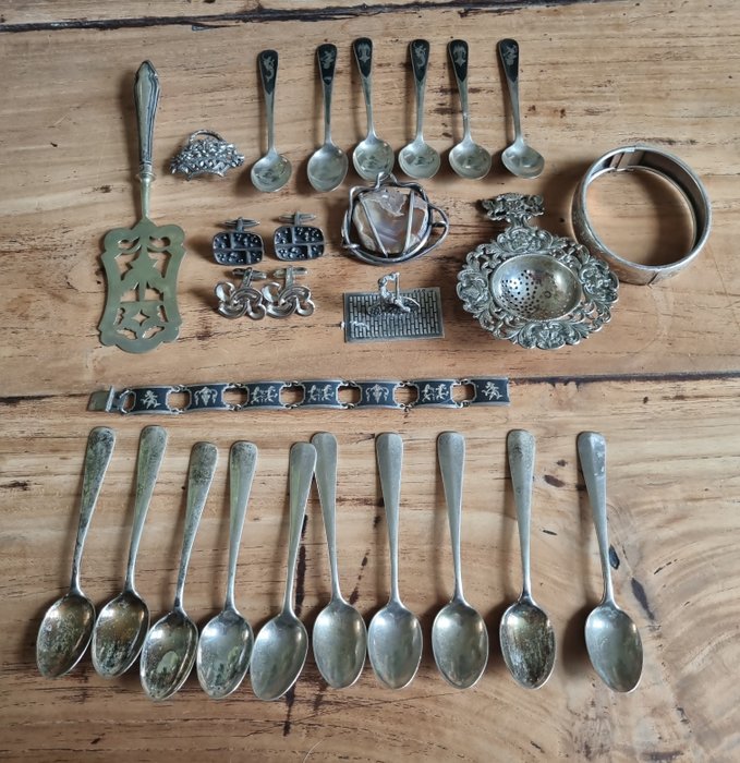 Spoon lot silver for sale  