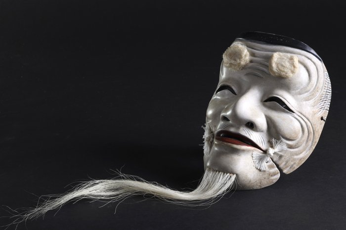 Noh mask okina for sale  