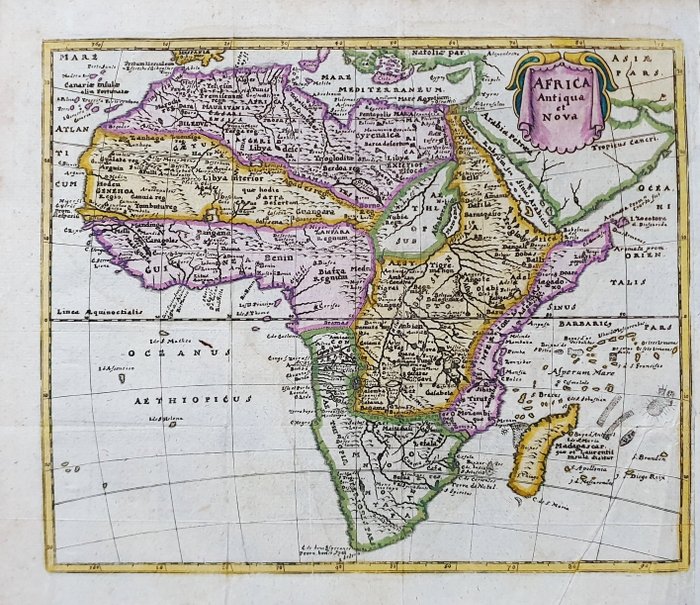 Africa map madagascar d'occasion  