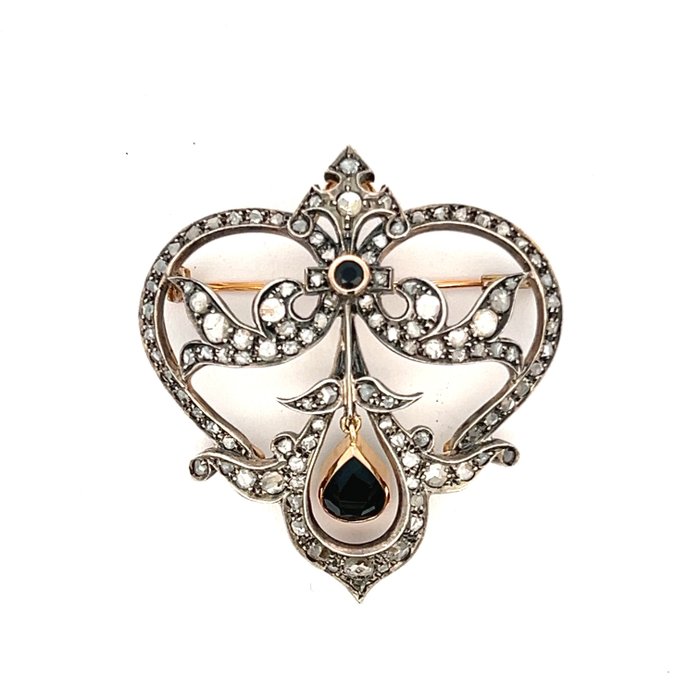 Brooch white gold for sale  