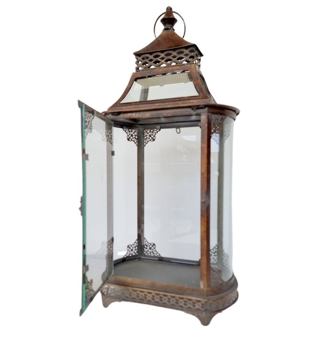 Lantern glass metal for sale  