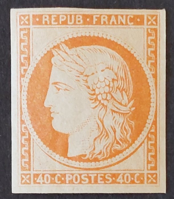 France 1862 unserrated usato  