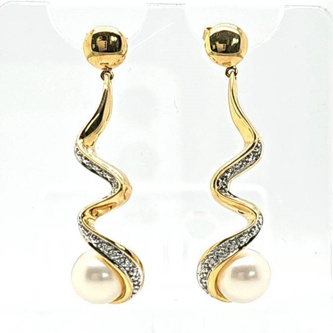Stud earrings yellow for sale  
