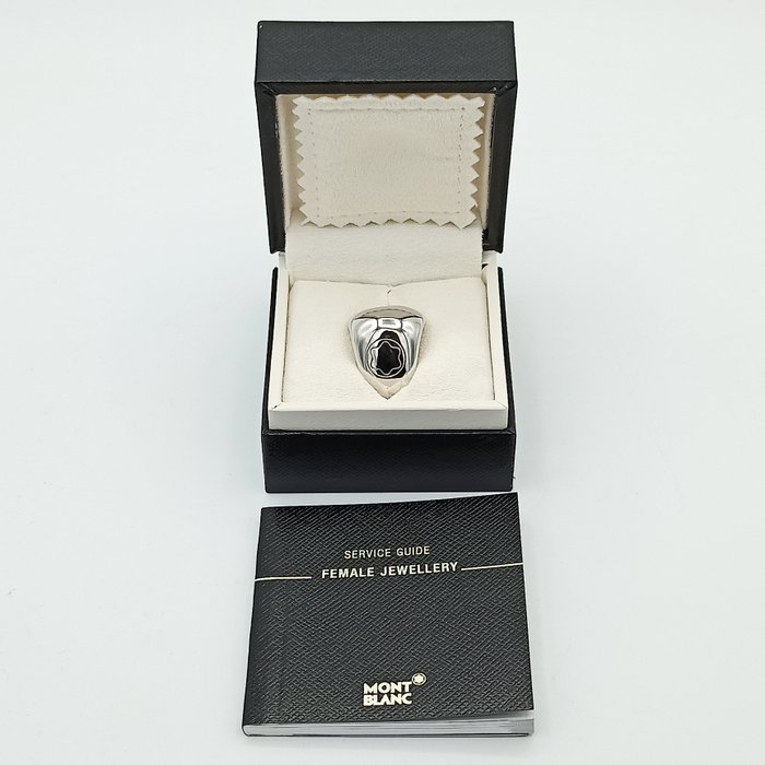 Montblanc ring silver for sale  